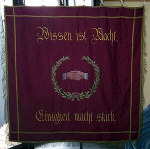 Die Traditionsfahne der SPD Geiselhöring