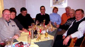 Starten durch ins Jahr 2010: Die Mitglieder des OV Geiselhöring (mit Franz Bayer, Vors. des OV Hainsbach)
