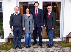 v.l.: Ernst Reichmann, Karin Peintinger, Martin Kreutz, Heinrich Kaiser