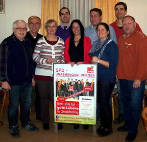 v.l.: J. Eisenhut, H. Büttner, B. Wessely, J. Faden, K. Peintinger, E. Attenberger, K. Eisenhut, H. Bauer, R. Pasta