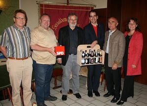 Mit Christian Nürnberger beim Roten Herbst (v.l.) H. Uekermann, R. Pasta, J. Faden, H. Büttner und R. Müller