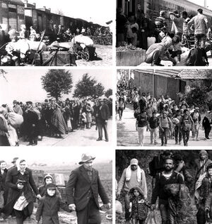 Die Bilder gleichen sich: links 1945 - rechts 2015