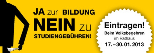 Volksbegehren gegen Studiengebühren 2013